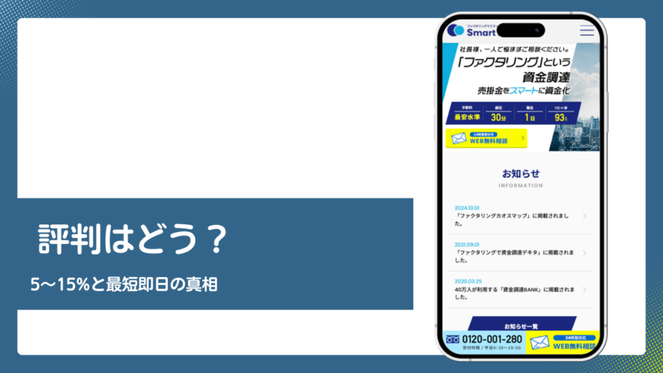 スマートファクターのファクタリング評判記事アイキャッチ